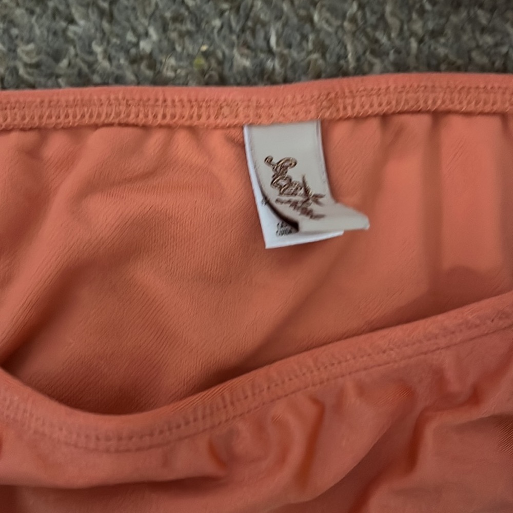 Luli Fama Peach/Orange String Bikini Size M. Good… - image 2